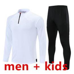 Gymkleding 2022 Voetbal Tracksuit Mannen Kinderen Voetbal Training Pak Jacket Volwassen Kits Sportsweargy