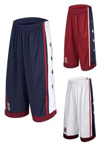 Gymkleding 2022 Zomer Outdoor USA Team Basketbal Shorts Heren Atletisch Sport Hardlopen Knielengte Elastisch Los Grote maten M3XL8211133