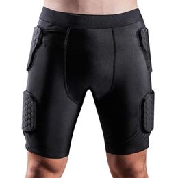Ropa de gimnasio anticolisión hombres fútbol baloncesto acolchado protección pantalones cortos ropa deportiva accesorios ejercicio 248d