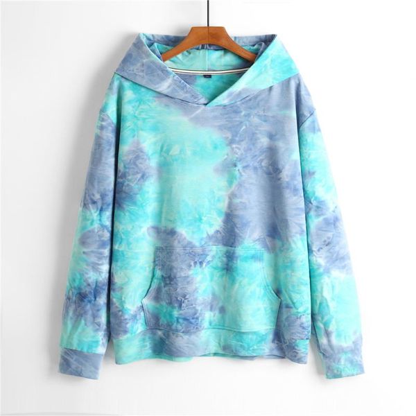 Ropa de gimnasia Llegada Stock Ropa de skate Unisex Casual Loose Fit Full Cotton Tie Dyed Hoodie con puño de tela y parte inferior ZT337