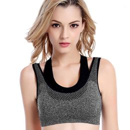 Ropa de gimnasio Top transpirable Sujetadores deportivos para mujeres 2023 Est Mujer Sexy Running Yoga Chaleco Dry Back Fake Two Tops