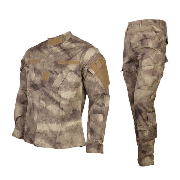 Ropa de gimnasio Emersongear táctico A-TACS uniforme conjunto-EJÉRCITO estilo camisas pantalones traje entrenamiento deportes al aire libre caza Tops pantalón EM690