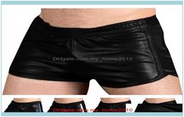 Exercice de vêtements de gym Fitness Wear Athletic Outdoor Apparel Sports Outdoorsmen Faux Shorts en cuir sexy