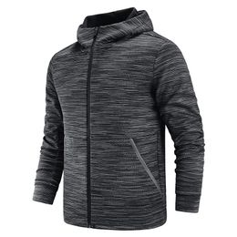 Gym Kleding Fleece Sportkap Jacked Jacket Autumn en Winter lange mouwen Cardigan Hoodie verdikte winddichte Outdoor Tracksuit Men Men ClothingGy