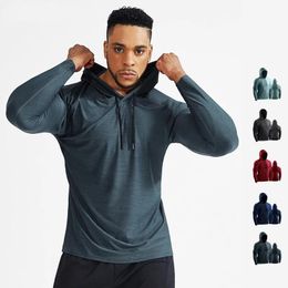 Gym Kleding Mannelijke Training Shirts Snel Drogen Musculatie Sportkleding Fitness Running Mens Rashguard Hoodies Ropa Deportiva