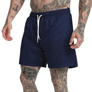 Vêtements de sport hommes multifonctionnel 5 minutes pantalon couleur unie plage sport Fitness Shorts hommes eau haltérophilie hommes