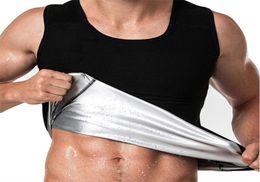 Vêtements de sport pour hommes, gilet de fitness, t-shirt d'entraînement de Sauna, entraîneur de taille, haut de transpiration rapide, Shapewear2470038