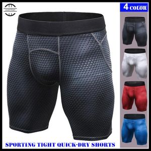 Vêtements de sport Hommes Pro Shapers Sous-vêtements de compression Impression 3D Boxers serrés Cool High Elastic Sweat Quick-dry Wicking Sport Fitness Shorts 4005