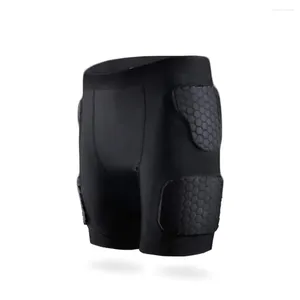 Gym kleding herenbroek sportuitslag opslagcompressie gevulde korte voetbal basketbal beschermende uitrusting strakke shorts bewakers voor