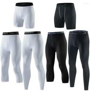 Vêtements de gymnastique Hommes Sport Leggings Short de compression Pantalon court sous la couche de base Pantalon d'exercice pour garçon Courir Entraînement de basket-ball Athlétique