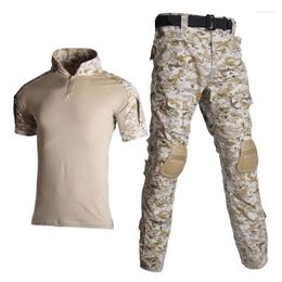 Ropa de gimnasio trajes tácticos tácticos pantalones safari assult combate camisetas militares camisetas militar