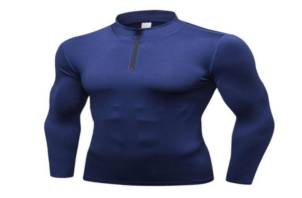 Vêtements de gymnase Men039 compression Top Sweater sec rapide Thermal WinterGear Fleece Bâle à manches longues sous les t-shirts8970072