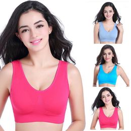 Gym Kleding Ranberone Women Bra Running Yoga 3pcs Sexy naadloze ademende sportbeha's Vest Actieve gewatteerde workout Sport Top