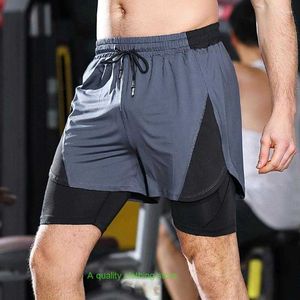 Vêtements de sport Shorts de course hommes Double couche respirant séchage rapide Fitness entraînement basket-ball
