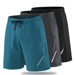 Ropa de gimnasia (S-3XL) Pantalones cortos deportivos para hombres Correr Verano Enfriamiento Delgado Secado rápido Baloncesto Suelto Entrenamiento físico Pantalones cortos capris casuales