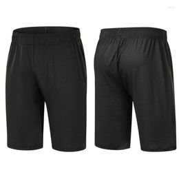 Vêtements de gymnastique Shorts de sport Capris d'été pour hommes en cours d'exécution entraînement de fitness sur le genou taille ample séchage rapide pantalon de basket-ball hautement extensible