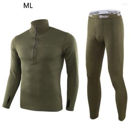 Ropa de gimnasio, conjunto de ropa interior térmica, camisa de fondo suave ajustada a rayas, monos cálidos de manga larga de Color sólido para interiores y exteriores