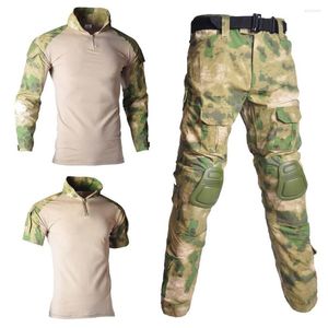 Ensemble uniforme de vêtements de gymnastique costumes de Paintball pantalons de travail coussinets militaires chemises de Combat tactique Cargo Camo costume de l'armée