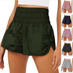 Vêtements de sport Shorts de sport taille haute pour femme Élastique Casual Running Quick Dry Women XR-