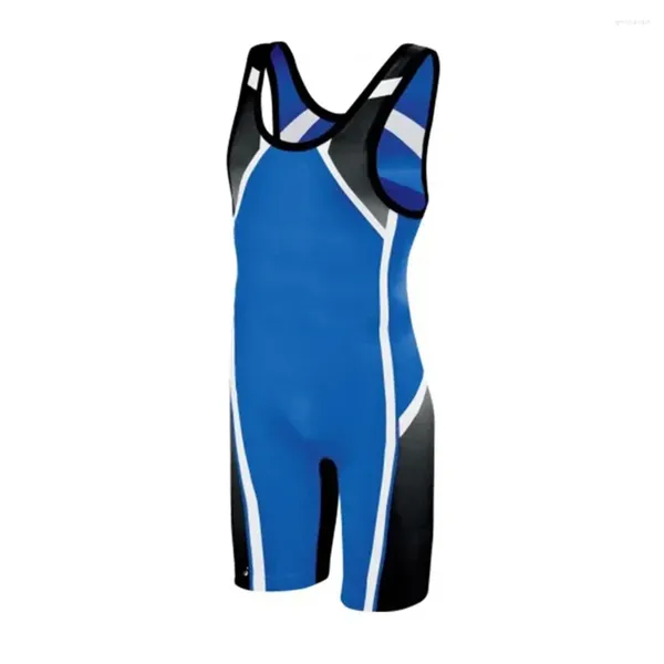 Vêtements de gymnastique Jeunes adultes Lutte Singlets Costume Vêtements de boxe Triathlon One Piece Body Maillots de bain Sport Fitness Running Wear