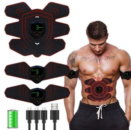 Gym Fitness Equipment Oefening Abdominale ABS Stimulator Spier Toner Toning Belt Muscle EMS Trainer AB Rollers Drop4109776