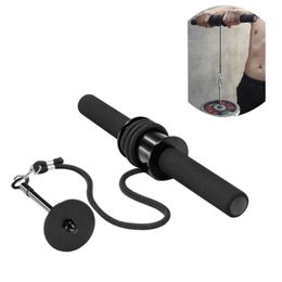 Gym Fitness Onderarm Trainer Strengthener Hand Grijper Sterkte Triceps Sporter Gewichtheffen Touw Taille Roller Power Stick 240125