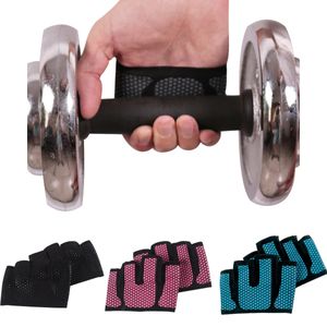 Gym fitness gants demi-doigts hommes femmes antislilip en silicone d'entraînement gant tire la puissance de poids de soulèvement