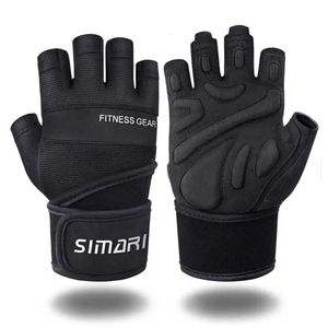 Gants de gymnastique Fitness poids lourd entraînement hommes femmes musculation sport demi doigt antidérapant poignet soutien poids 240227