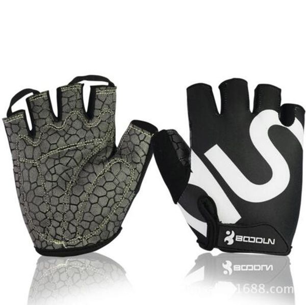 Guantes de gimnasia Hombres Mujeres Culturismo Medio dedo Guantes de fitness An-slip Levantamiento de pesas Entrenamiento deportivo Guantes sin dedos