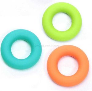 Gym Grip Muscle Power Rubber Resistance Ring Easy Carrier Handgrepen Fitness Rubber Ring Exerciser Expander Gripper Vingertrainer