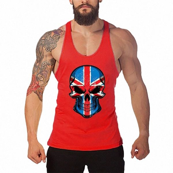 Gym Haute Qualité Bodybuilding Débardeurs Hommes Bretelles Occasionnelles Sleevel Cott Respirant Cool Sentiment D'été Y Retour T-shirts R4lo #