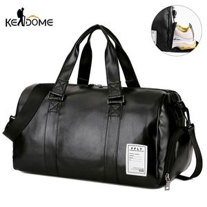 Gimnasio Cuero Deportes S Dry Wet S Hombres Entrenamiento para zapatos Fitness Yoga Travel Lage Hombro Sac de Sport Bag XA512WD 220727