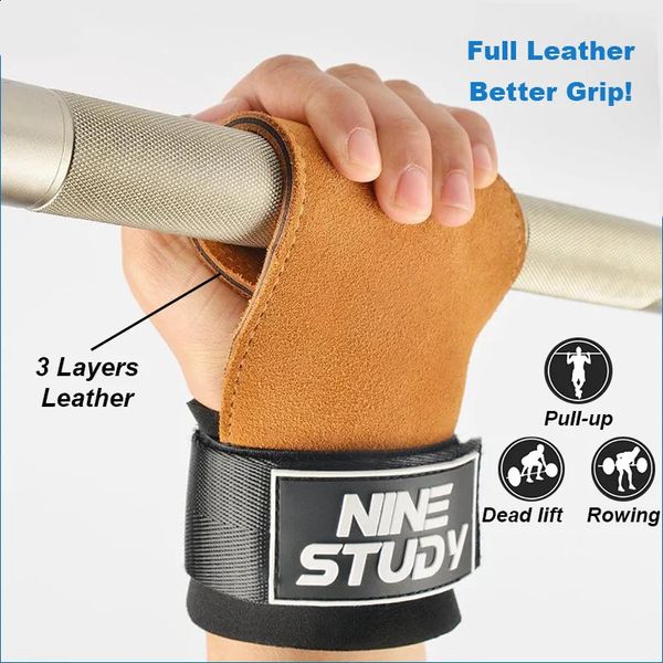 Gants de levage de gymnastique 1 paire de sangles de main poignées tirer vers le haut poids Deadlift sport entraînement exercice entraînement Fitness en plein air 240227