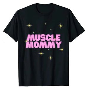 Gym Muscle Mommy Pump Cover para mujer Camiseta Y2k Top Sayings Cita Carta Impresión Fitness Tee Día de la Madre Mamá Esposa Regalos 240401