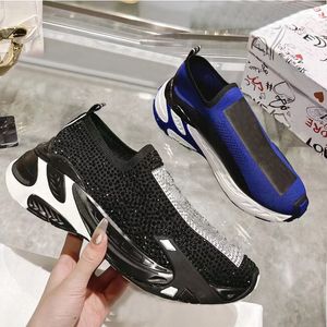 Gym Plate-forme Femmes Chaussures Voyage Casual En Cuir À Lacets Formateurs Diamant Sneaker Lettres Hommes Chaussures À Fond Épais Femme Designer Chaussure Dame Baskets Taille 35-42-45 S s