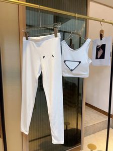 Gym Street – costume 2 pièces blanc et rose, haut à manches longues, Leggings, vêtements de sport pour femmes