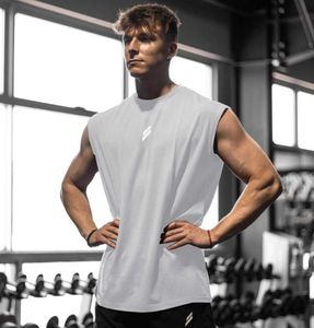 Gym Summer Fitness Sports Tank For Homme Breathable Absorbing Absorbing Loose Training Sans manches Séchage rapide Kam SHAPHER