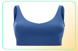 Gym Tank Clothes Women039s Underwear Yoga Sports Bra Body Bodybuilding All Match Casual Push Up Align Bra Crop Tops Running Fit1438011