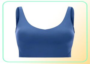 Gym Tank Clothes Women039s Underwear Yoga Sports Bra Body Body Body Match Casual Push Up Align Bra Crop Tops Running Fit3368663