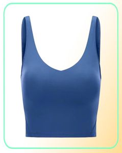 Gym tankkleding Dames039s Ondergoed Yoga Sportbeha Terug Bodybuilding Alle Match Casual Push Up Align bh Crop Tops Hardlopen Fit5491089