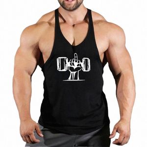 Gym Entraînement Fi Sportswear Marque Hommes Débardeur Muscle Sleevel Chemise Stringer Vêtements Bodybuilding Singlets Fitn Gilet v2EH #