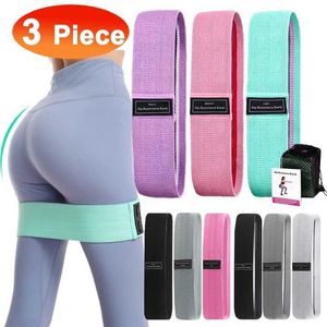 Gimnasio Entrenamiento Fitness Hip Loop Bandas de resistencia Antideslizante Squats Expander Fuerza Bandas de goma Entrenamiento de yoga Banda elástica trenzada H1026