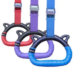 Ensemble d'anneaux de gymnastique, équipement d'entraînement physique à domicile pour enfants avec anneau de traction de rehaussement de boucle réglable pour physique 240127