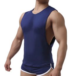 Gyms Vêtements Bodybuilding Top Top Men Fitness Singlet Sans manchette Sans manchette Coton Muscle Guys Brand-corps pour garçons Gitre 240329