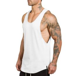 Gymnases vêtements marque Singlet Canotte musculation Stringer débardeur hommes Fitness chemise Muscle gars gilet sans manches Tanktop255d