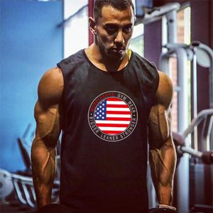 Sportscholen tank tops heren undershirt sportieve slijtage canotte bodybuilding mannen fitness oefening kleding vest mouwloos shirt 210421