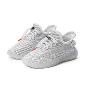 Gypsophila Flying Knit Kinderschoenen Unisex Kids Sneakers voor Jongens Running Damping Tenis Infantil Menino Coconut Girl Tenis G1210