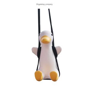 Gypse mignon Anime accessoire de voiture balançoire canard pendentif Auto rétroviseur ornements cadeau d'anniversaire Auto décoration voiture parfum