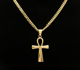 GYPTIAN ANKH CLÉ CHARME HIP HOP CROSS COLLES PRENDANTS SILTS SIGHTS POUR LES MEN POURRICE DE TOP DEUXIQUES BEIDELLRY Gift7905173