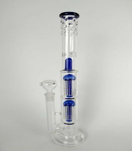 H 16quot Glass Bong QuotSpoiled GreenBlue Speranzaquot Dubbele boom PERC Dome Percolator Water Pijp 18 mm Big Big Water Pip6173588